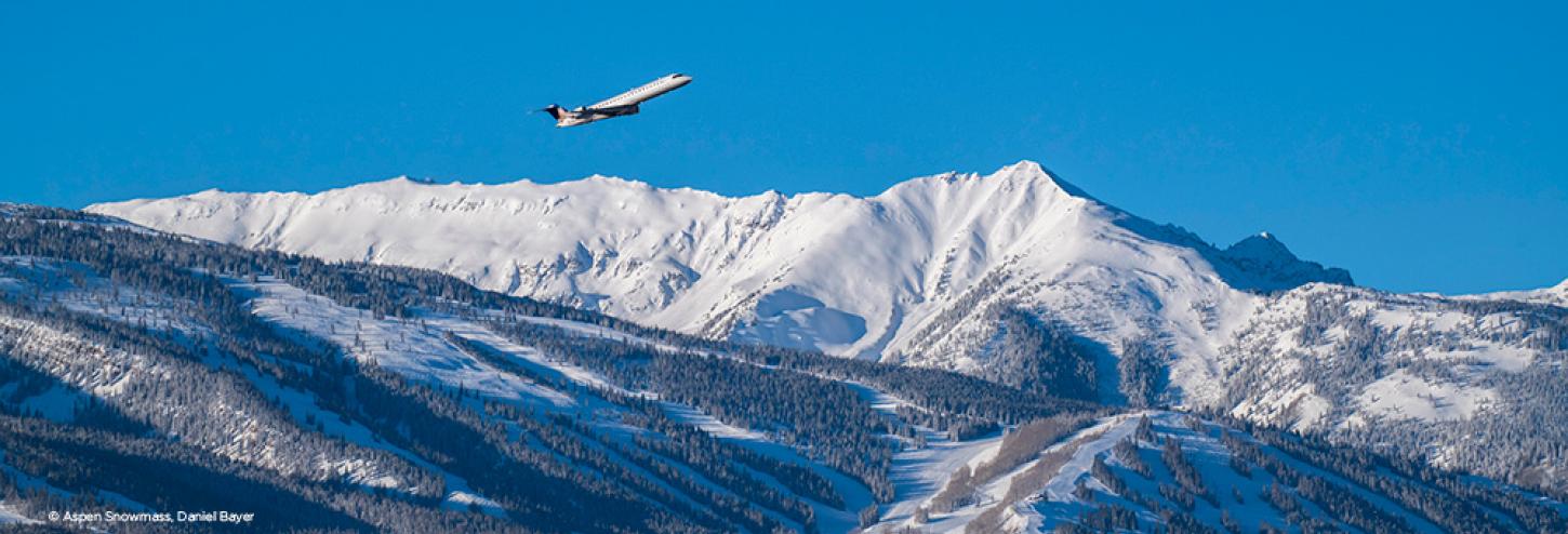 Plane flying out of Aspen