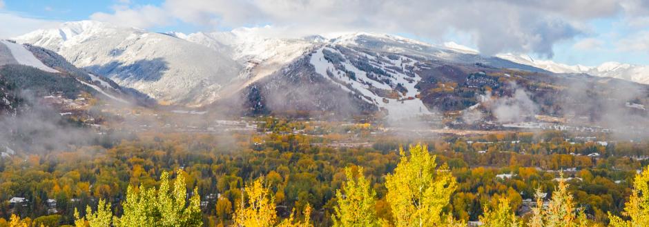 Aspen: first snow on the mountain