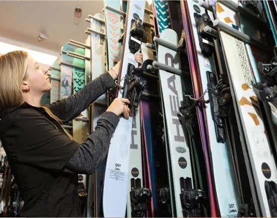 ski rental selection at aspen snowmass four mountain sports