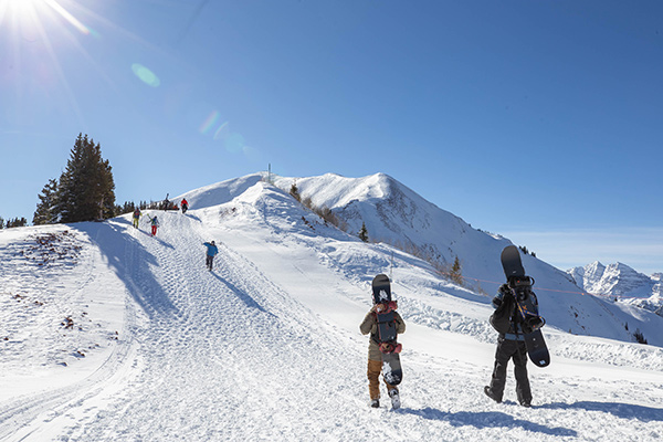 Aspen Highlands bowl hike