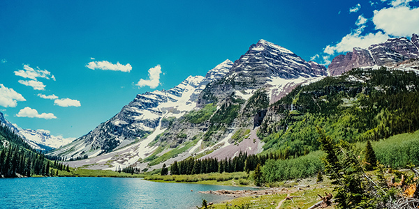 Maroon Bells in the spring