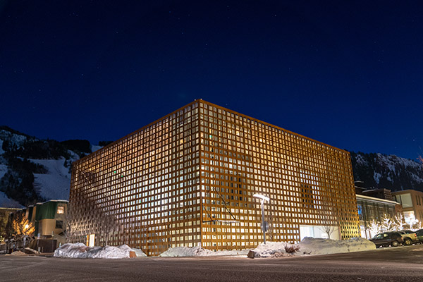 Aspen Art Museum in Winter