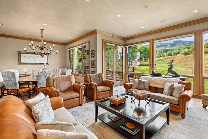 The living room at the rental, Old Creek Homes 04
