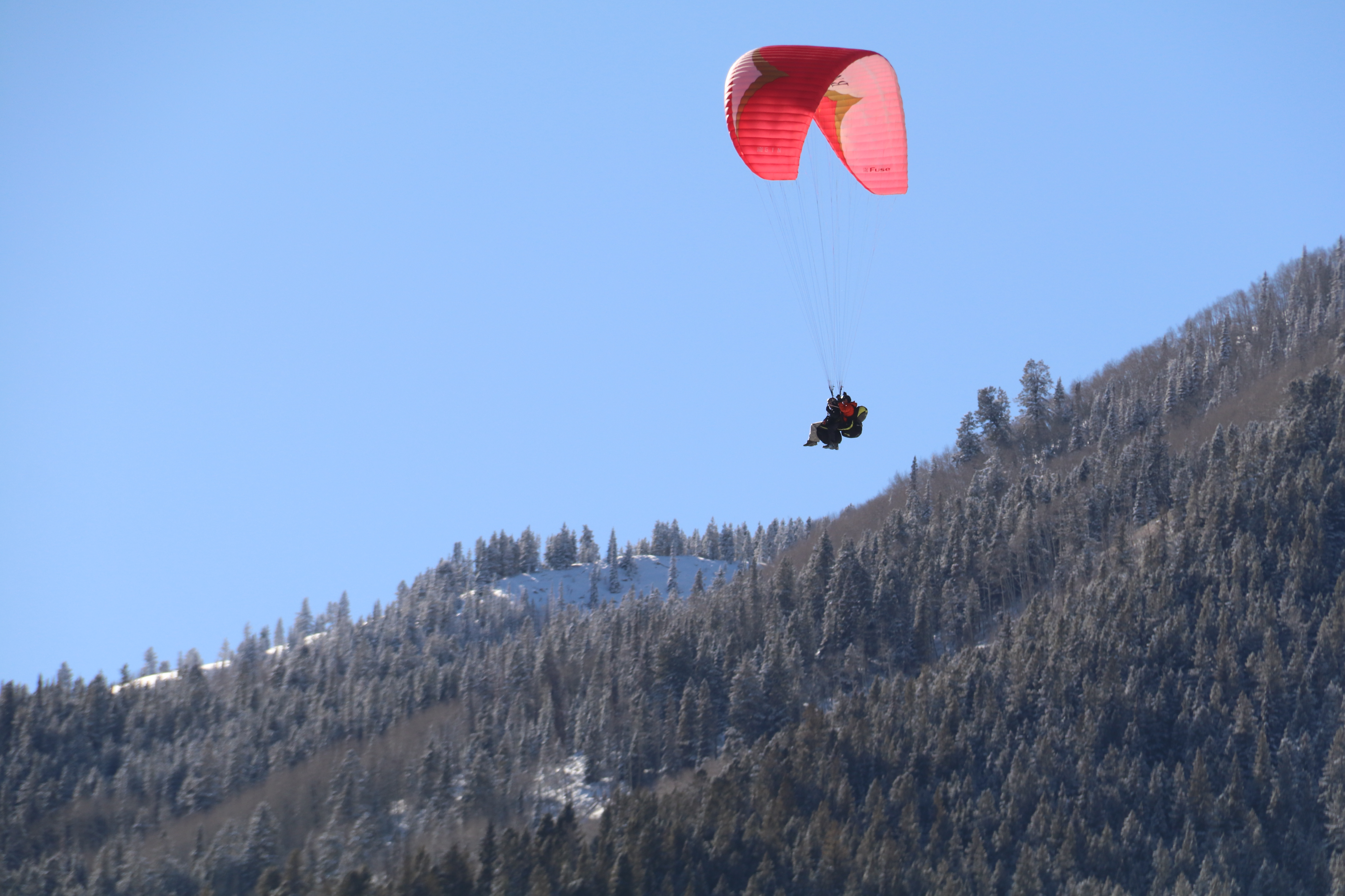 Aspen paragliding in the winter aspen winter activities