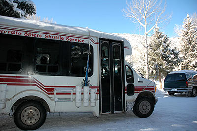 Free Silverglo skier shuttle